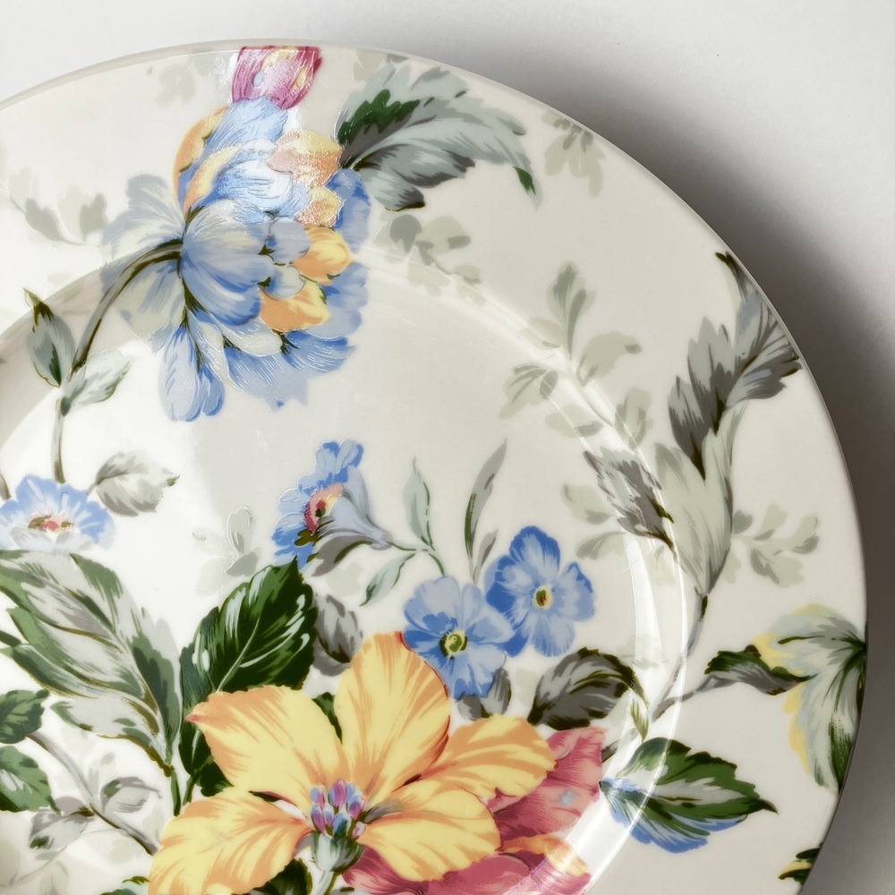 Oscar de la Renta Dinner Plate English Tapestry LF005 12in Ivory Floral China - Picture 9 of 11